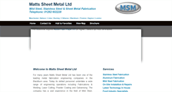 Desktop Screenshot of msmsheetmetal.co.uk